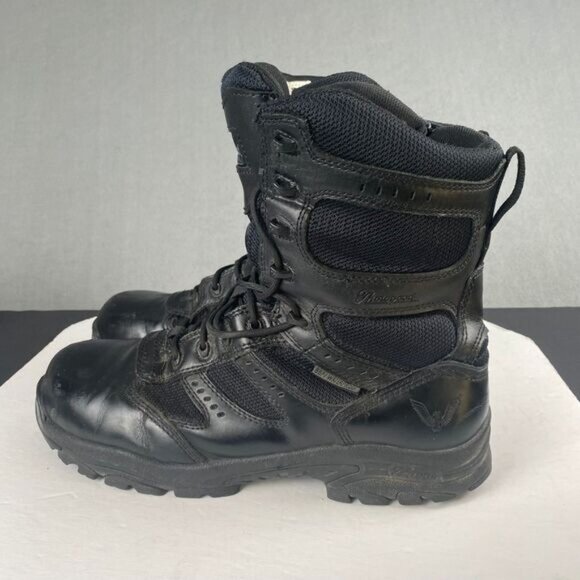Thorogood BBP Waterproof Side-Zip Men's size 11 M Black Leather Tactical Boots - Picture 15 of 16